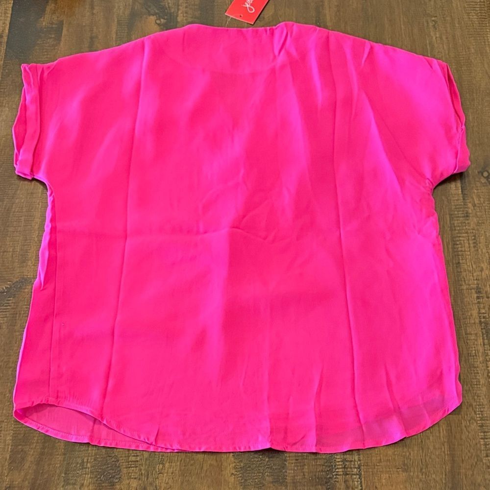 Jess Lea Neon Pink Lined Blouse - Picture 6 of 6